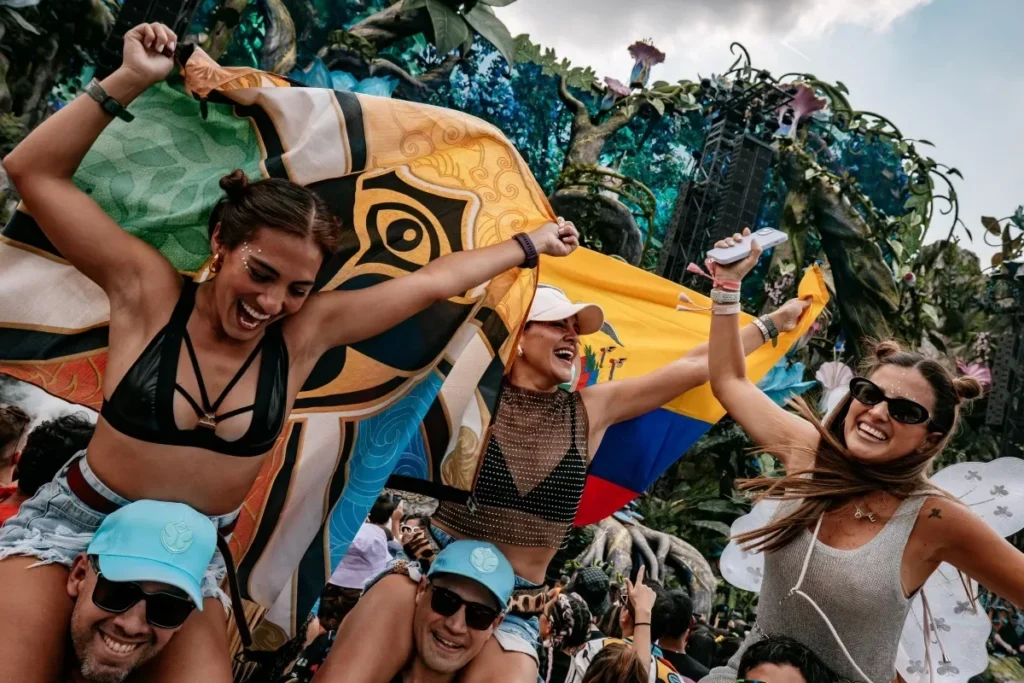 people enjoying tomorrowland belgium 2025
